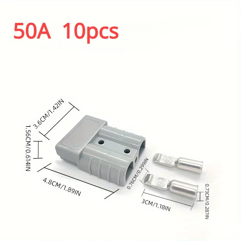 5/10pcs 50A/120A/175A/350A Battery Quick Connect Disconnect Connector 600V Towing Winch Quick Connect Wire Harness Plug