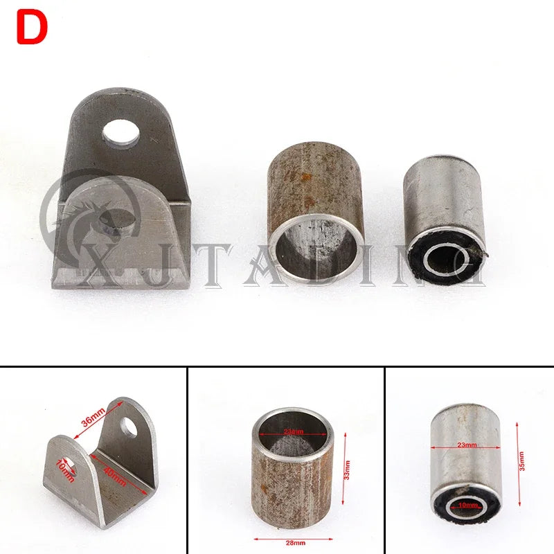 Swing Arm Support Buffer Sleeve With Steel Bushing Hanging Lugs Kit For ATV Go Kart Scooter UTV Buggy Quad Bike Suspension Parts
