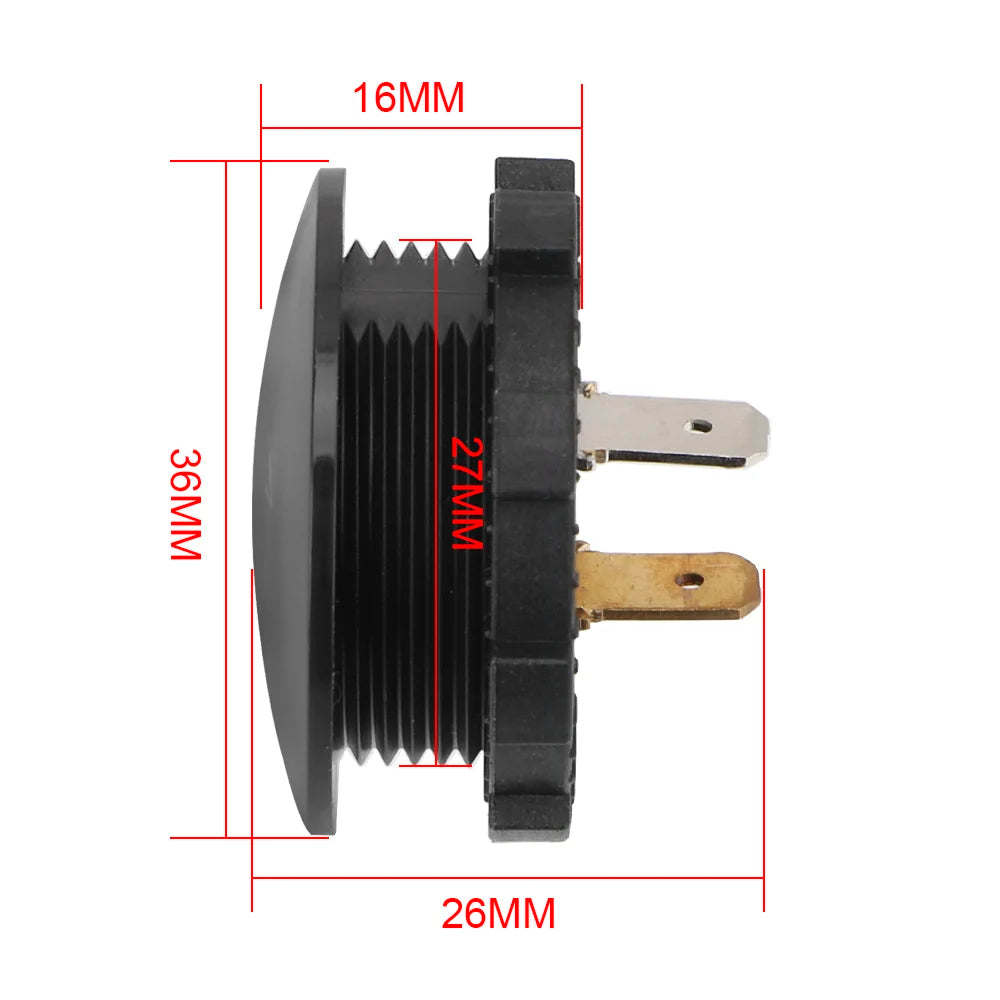 Led Display Voltage Meter Tester DC 12V-24V Mini Digital Voltmeter Ammete For Car Auto Motorcycle Boat