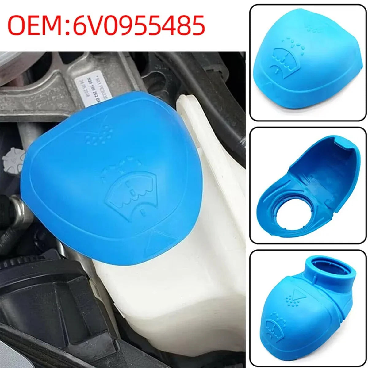1PC Car Washer Cover Wiper Accessories Windshield Glass Cleaning Tank Spray Bottle For Skoda 6V0955485 000096706