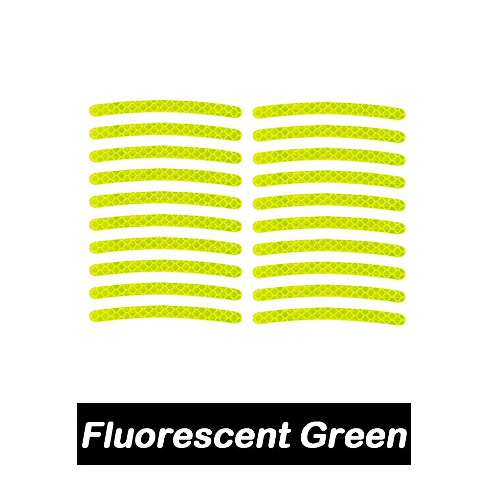 Car-Wheel Reflective-Stickers 20PCS Night Fluorescent Tire Warning-Stickers Paste Creative Personality Decorative Car Stickers