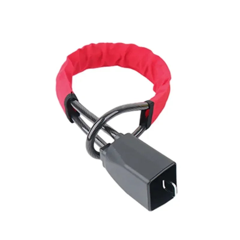 Universal Anti-theft Device Car Steering Wheel Lock Safety Belt Buckle Lock Steel Cable Lock Steel Wire Rope Lock Car Security