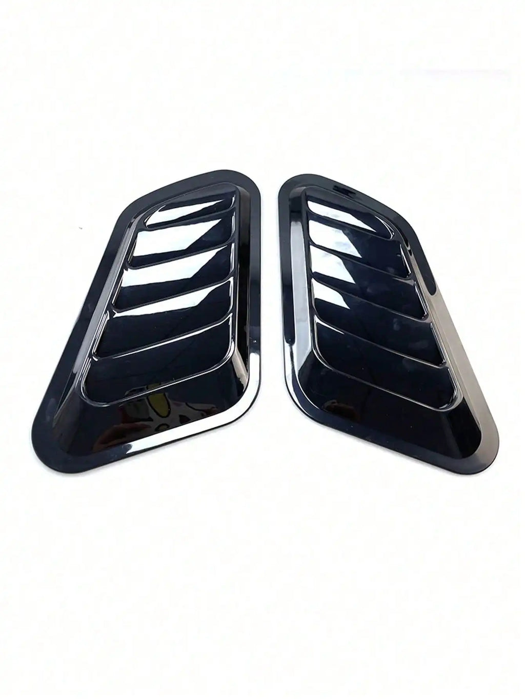 2pcs Car Fake Air Vents, Hood Decorative Vents - Universal, Stylish Shark Gill Simulated Air Outlets & Air Inlets