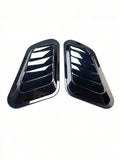 2pcs Car Fake Air Vents, Hood Decorative Vents - Universal, Stylish Shark Gill Simulated Air Outlets & Air Inlets