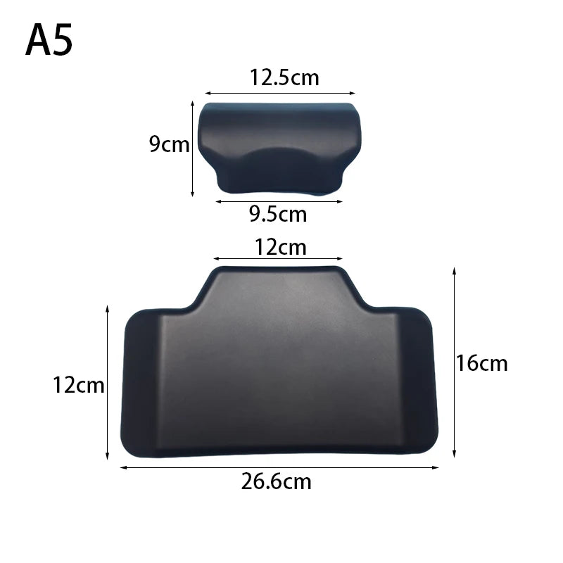 Black Motorcycle Backrest Soft Rear Top Case Cushion Modification Accessories Easy Install Passenger Back Pad Universal