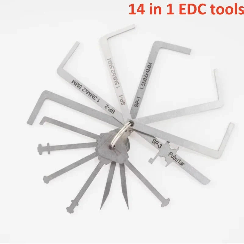 locksmith tool 6/7 pieces / kit replacement turning tool / double head tension wrench tool