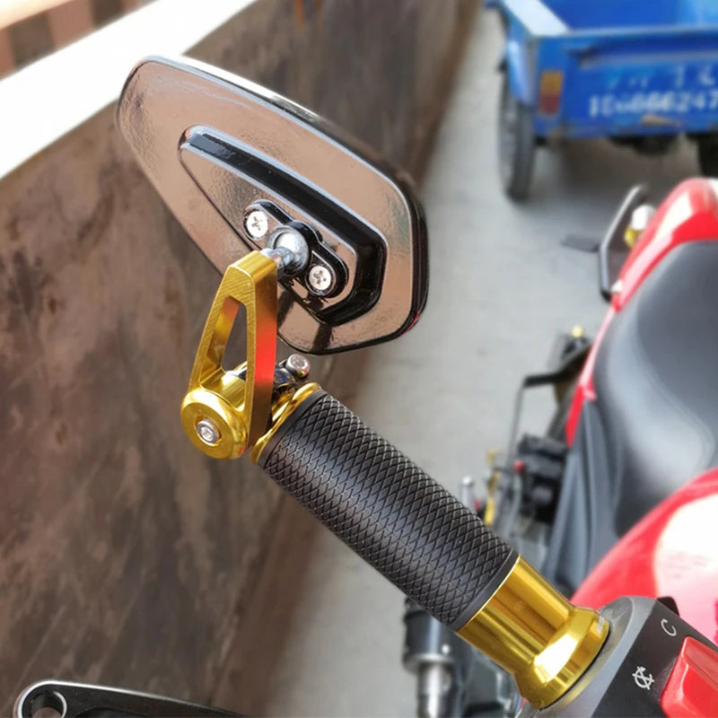 EAFC 1 Pair 7/8" 22mm  Motorcycle Rearview Mirrors Universal Scooter Bar End Handlebar Mirror Rear View Mirror Accessories