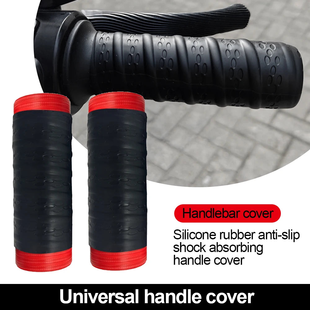 KEBIDUMEI 2pcs Silicone Motorcycle Handle Cover Non-Slip Universal Handlebar Grip Covers Sleeve Protector Motorcycle Accessories