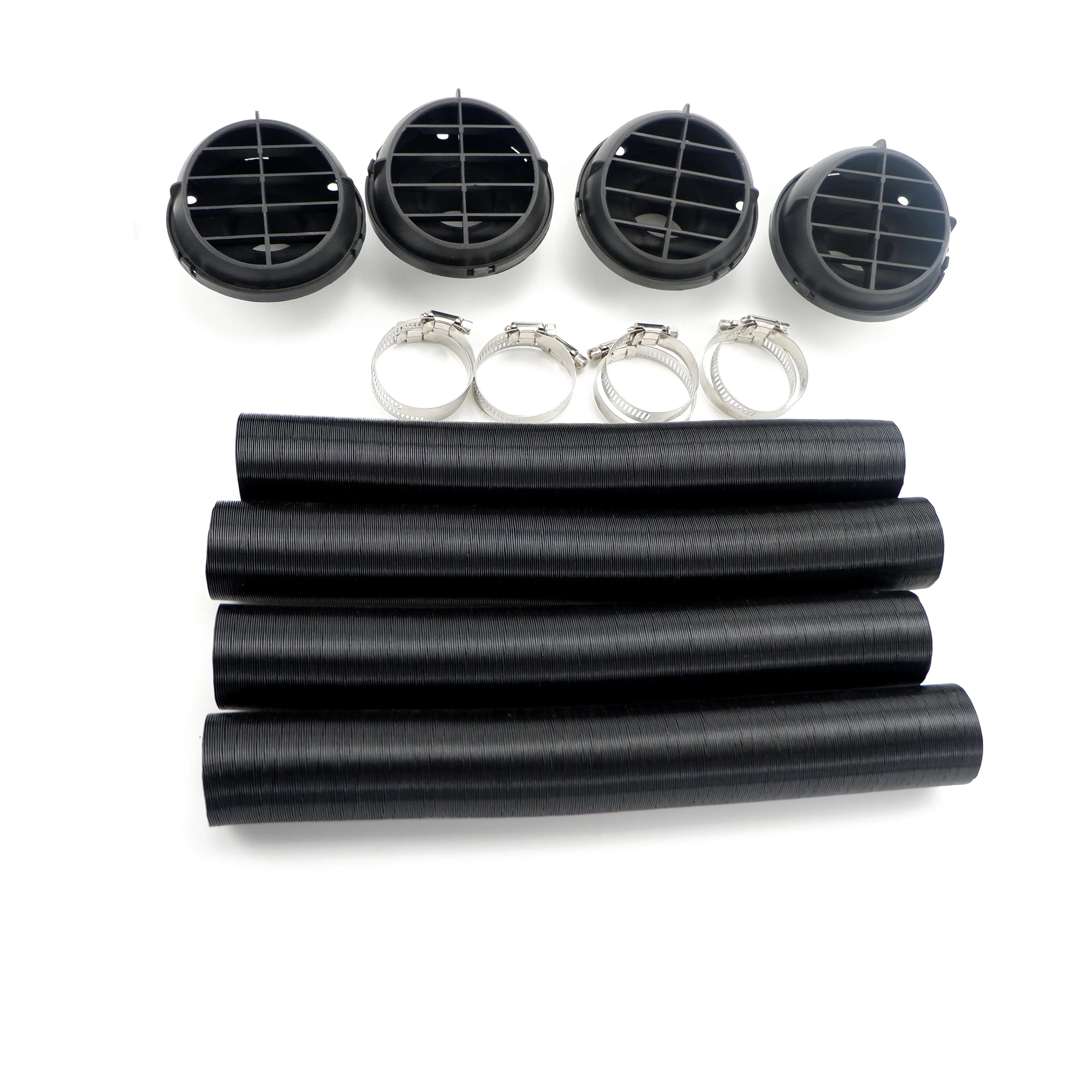 42mm 60mm 75mm Air Diesel Heater Ducting Duct Pipe Hose T Y Connectors Outlet Set High Temp Resistant For Car Camper Caravan