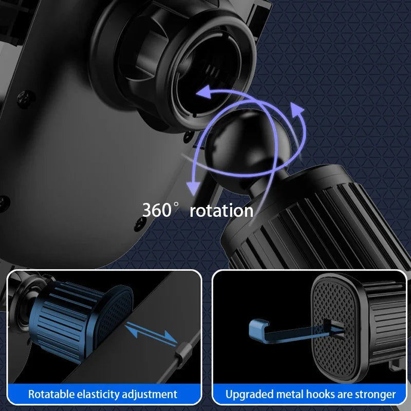 Car Phone Holder Bracket Auto Interior Air Outlet Stand Cellphone Support Base Fixing Clip - Vehicle Accessory