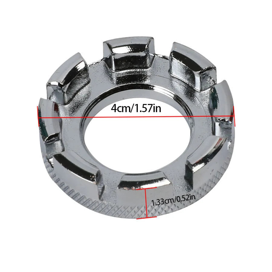 Bikersay Bike Wheel Rim Wrench Mini Adjuster Spanner 8 Way Groove Bicycle Spoke Tension Wrench Bike Demolition Axis Repair Tools