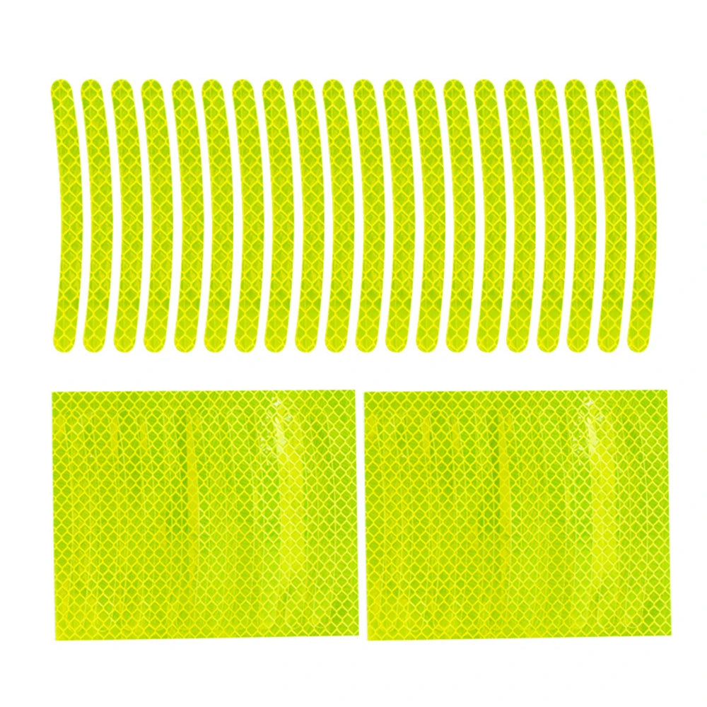 Car-Wheel Reflective-Stickers 20PCS Night Fluorescent Tire Warning-Stickers Paste Creative Personality Decorative Car Stickers