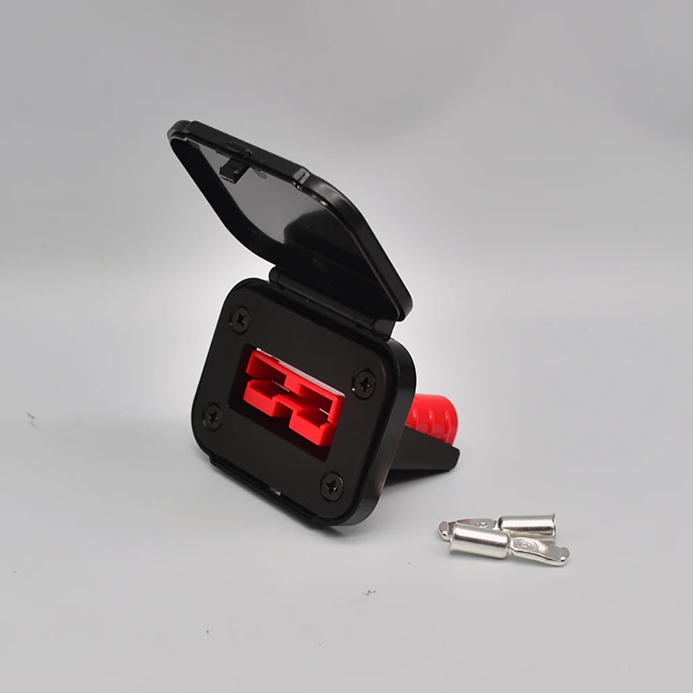 1pcs 50A Cable Connectors Plug For  Plug Connector Flush Mount Bracket Panel Cover For Caravan Camper Boat Truck