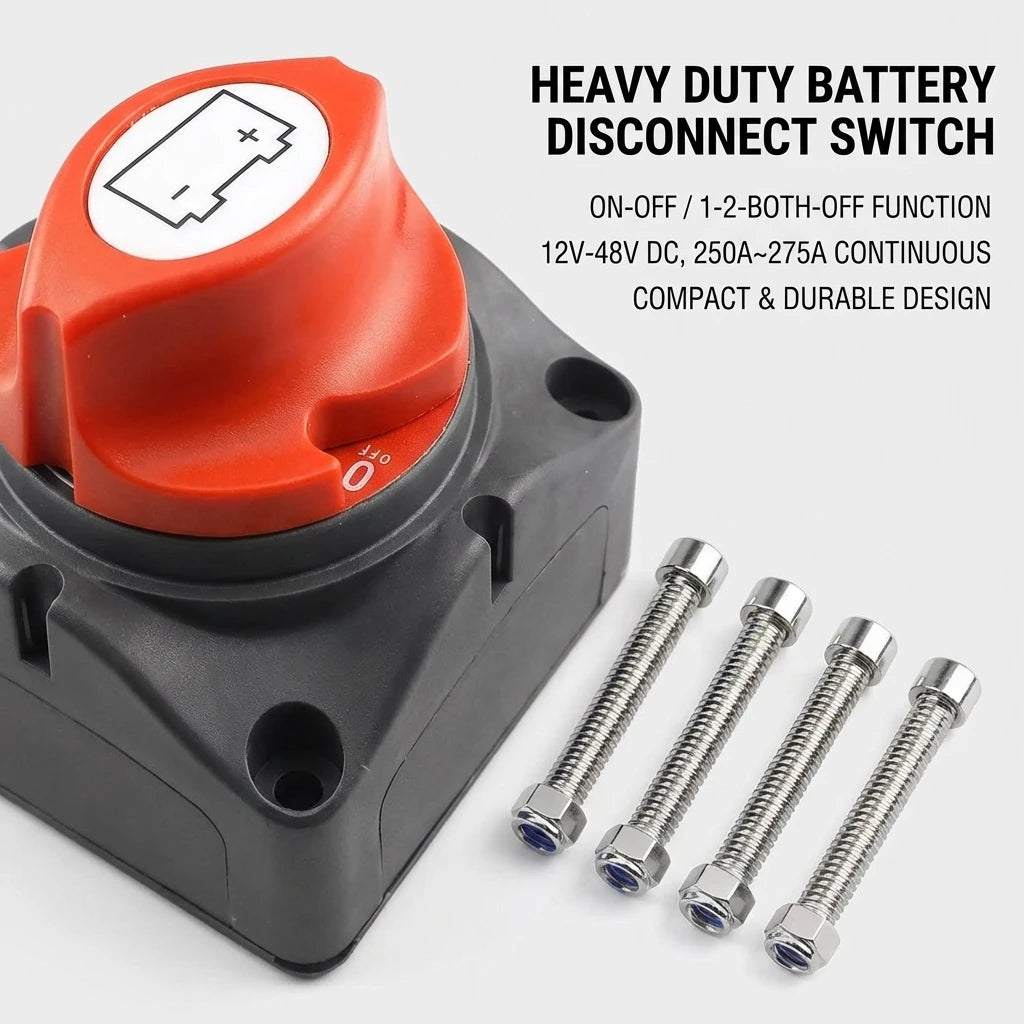 Automotive Battery Disconnection Switch Marine Connection Boat RVs Guitars Tools Equipment