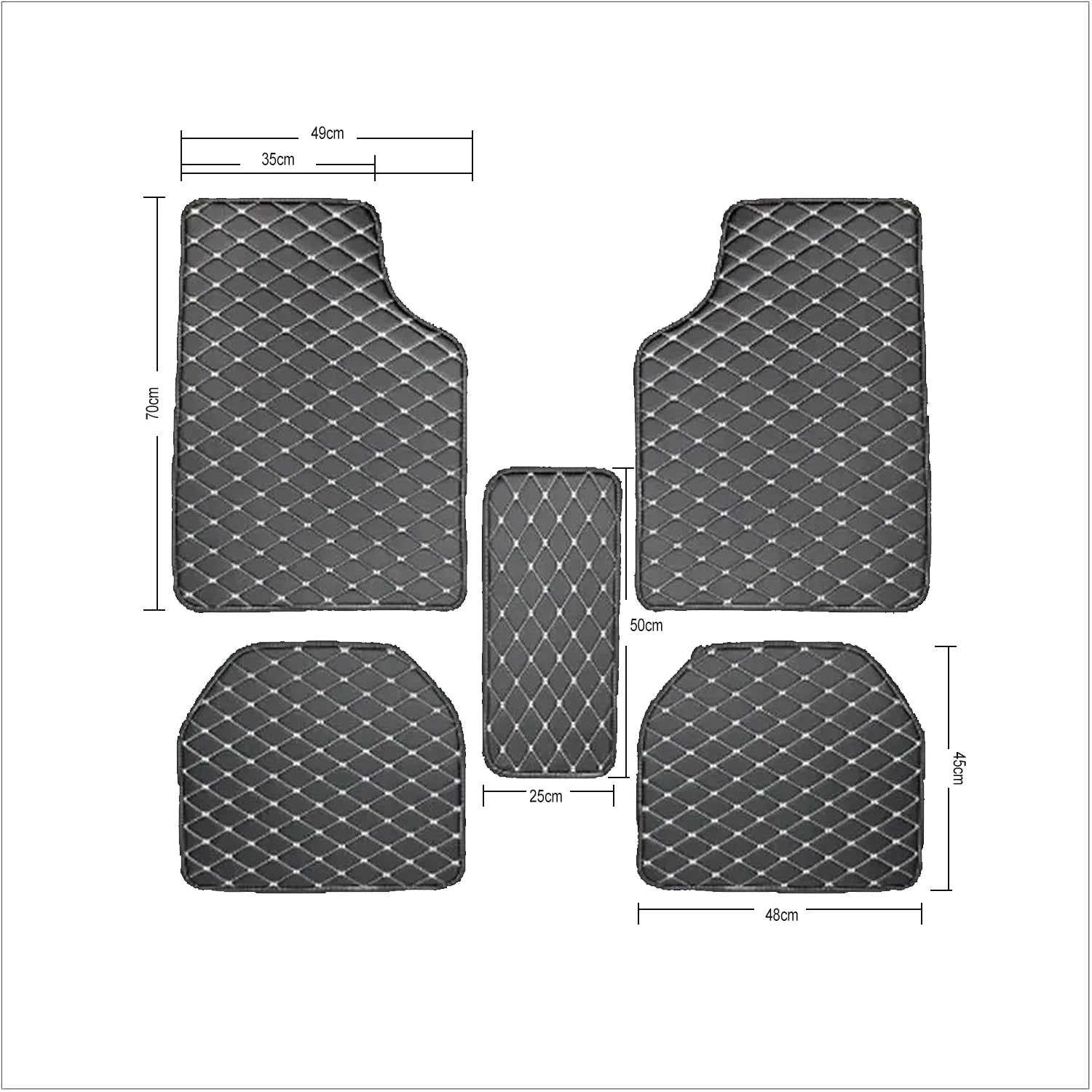 Universal Car Mats Waterproof PU Leather Auto Foot Pad Protector Automobile Interior Carpet Front Rear mats Set Car Floor Mats