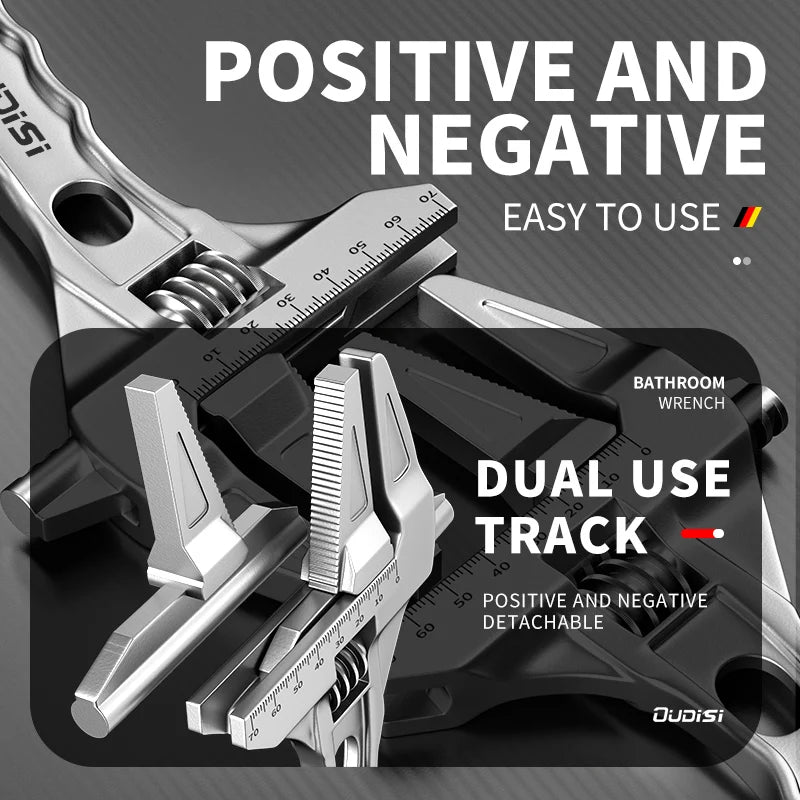 OUDISI multifunctional wrench manual tool bathroom wrench large opening adjustable wrench multifunctional wrench adjustable wren