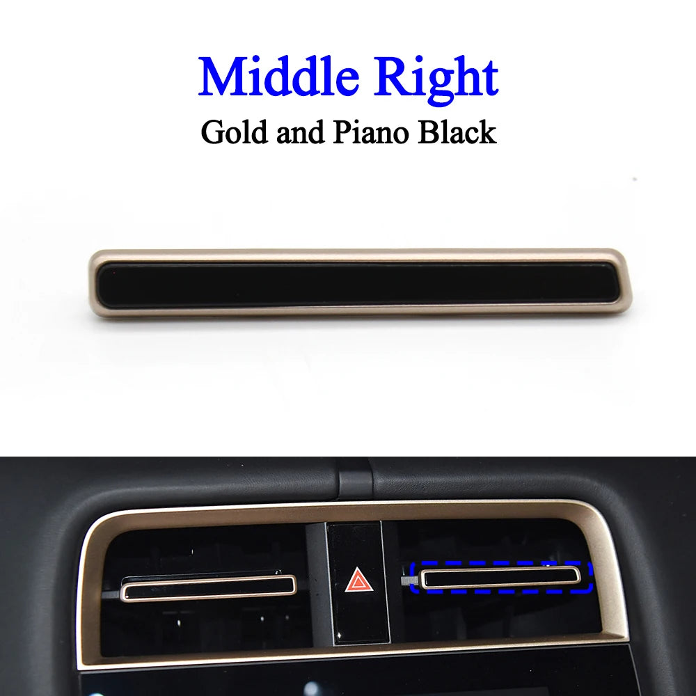Car Accessories Front Air Ventilation Left Right Middle AC Air Vent Grille Outlet Trim Strip  For Porsche Taycan 9J1 2019-2024