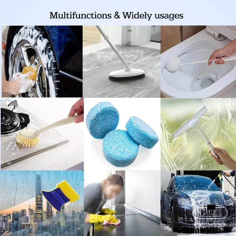 Car Solid Cleaner Windscreen Wiper Effervescent Tablets Auto Window Cleaning Automobile Glass Water Wiper Washing Tablets