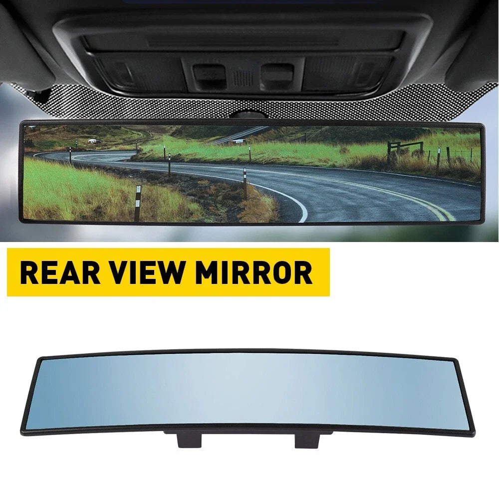 Car Baby Rear View Mirror - Wide Angle Convex Anti Glare Large Vision Panoramic Interior Auxiliary Monitor Mirror
