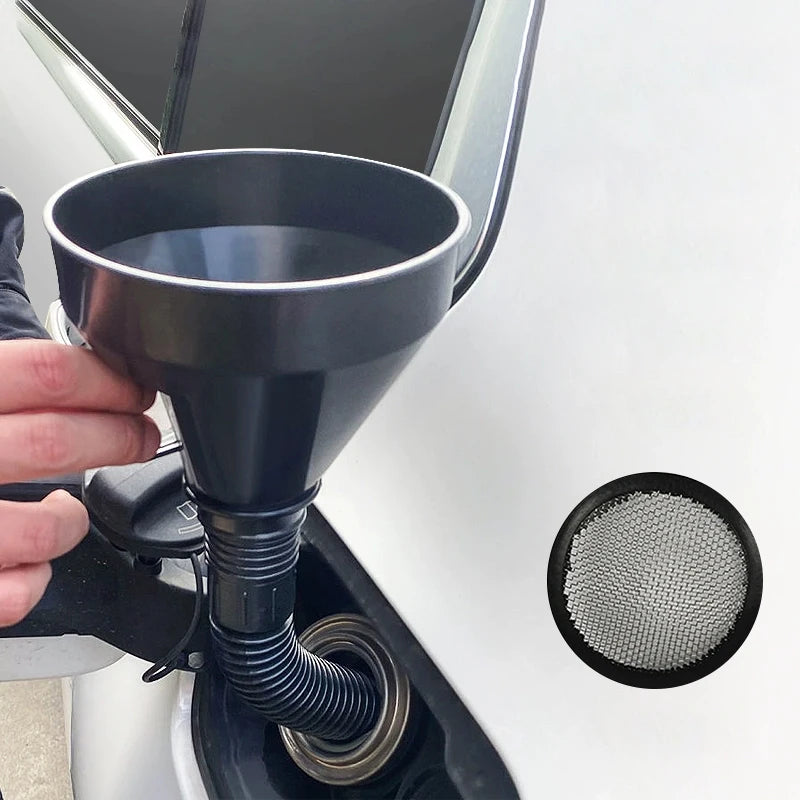 Universal Telescopic Car Refueling Funnel Engine Oil Filter Transfer Funnels Foldable Portable Funnels Accessories