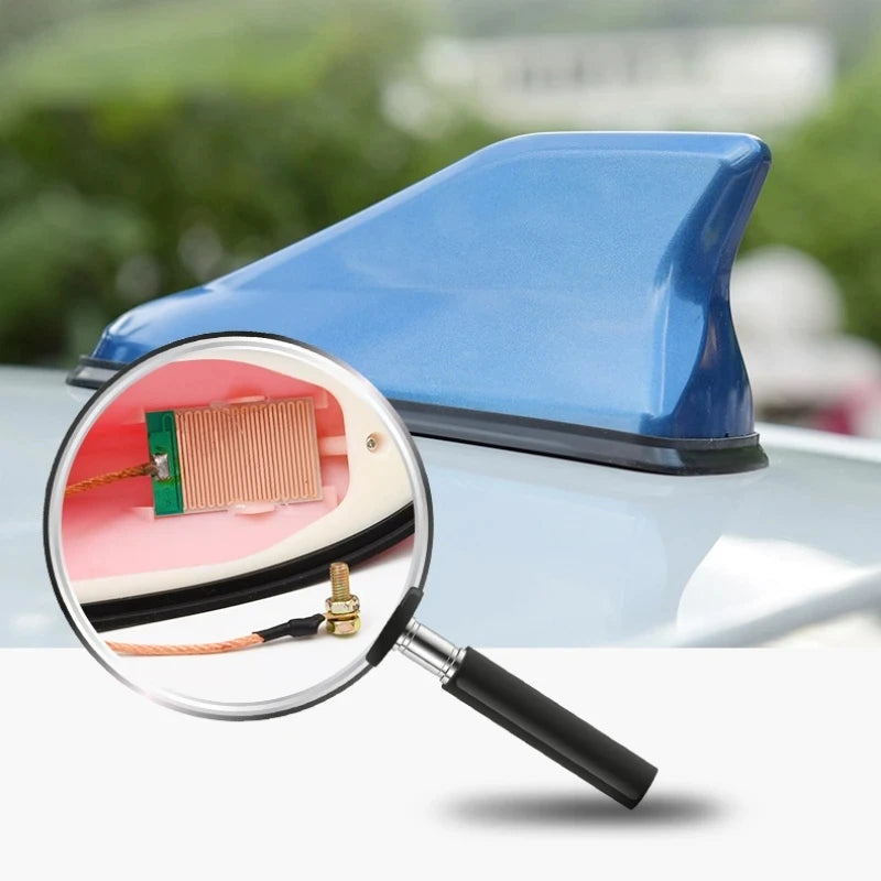 Car Radio Shark Fin Car Shark Antenna Radio FM Signal Design For All Automobiles Aerials Auto Exterior Styling Replacement Parts