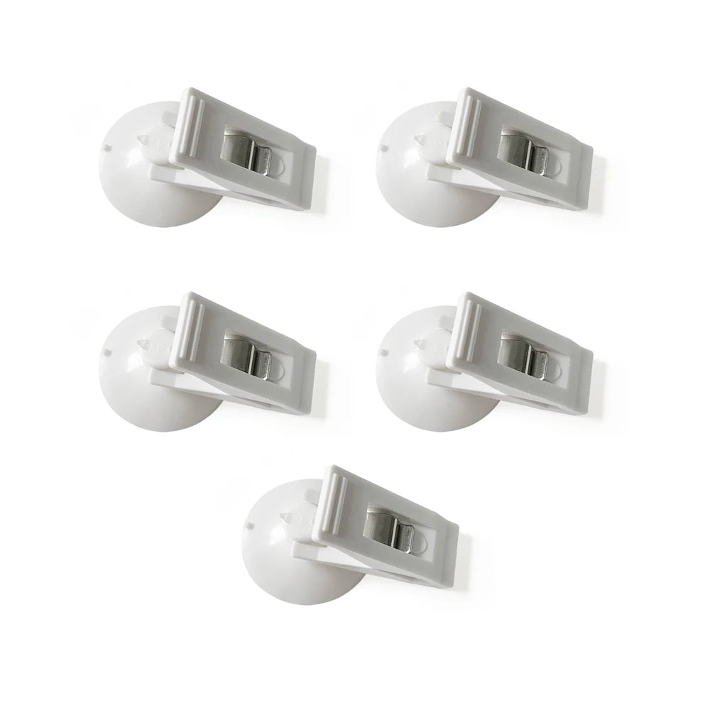 10PCS Car Window Sucker Clips Hook Car Interior Plastic Clip Multifunctional Clip Cards Suction Cap Clips for Sunshade Curtain